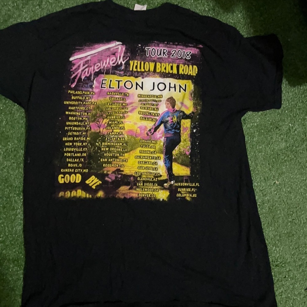 Elton John Yellow Brick Road Farewell Tour Tee